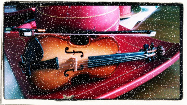 boas festas violino