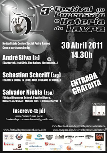 Festival de Percussao e Bateria de Lavra, 3a Edição