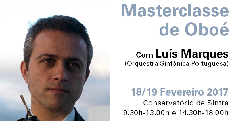 Masterclass de Oboé no Conservatório de Sintra com Luís Marques